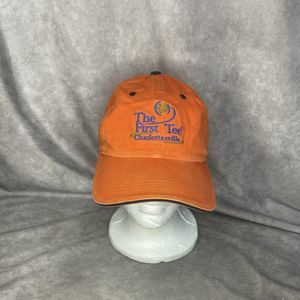 The First Tee Charlottesville Orange Adult Hat Cap Golfing Golf Mens Adjustable